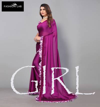 GIRL BY FASHION LAB SATIN SAREE WHOLESALER IN INDIA
